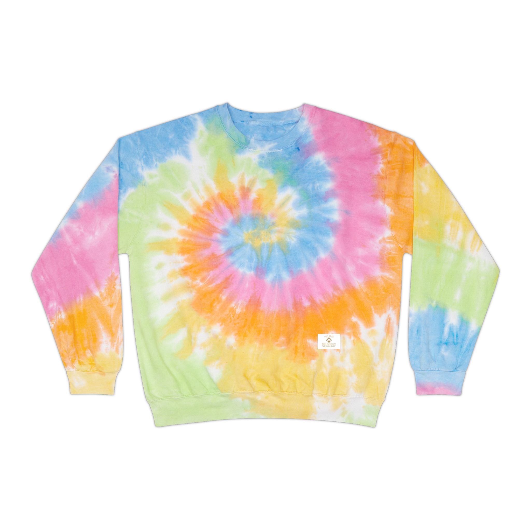 Colorful Wizard Time Tie-Dye Sweatshirt, Unisex Cozy Top, Casual Wear, Festival Outfit, Hippie Gift, Summer Style